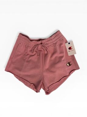 Champion Women's Pink Drawstring Lounge Retro Shorts NWT